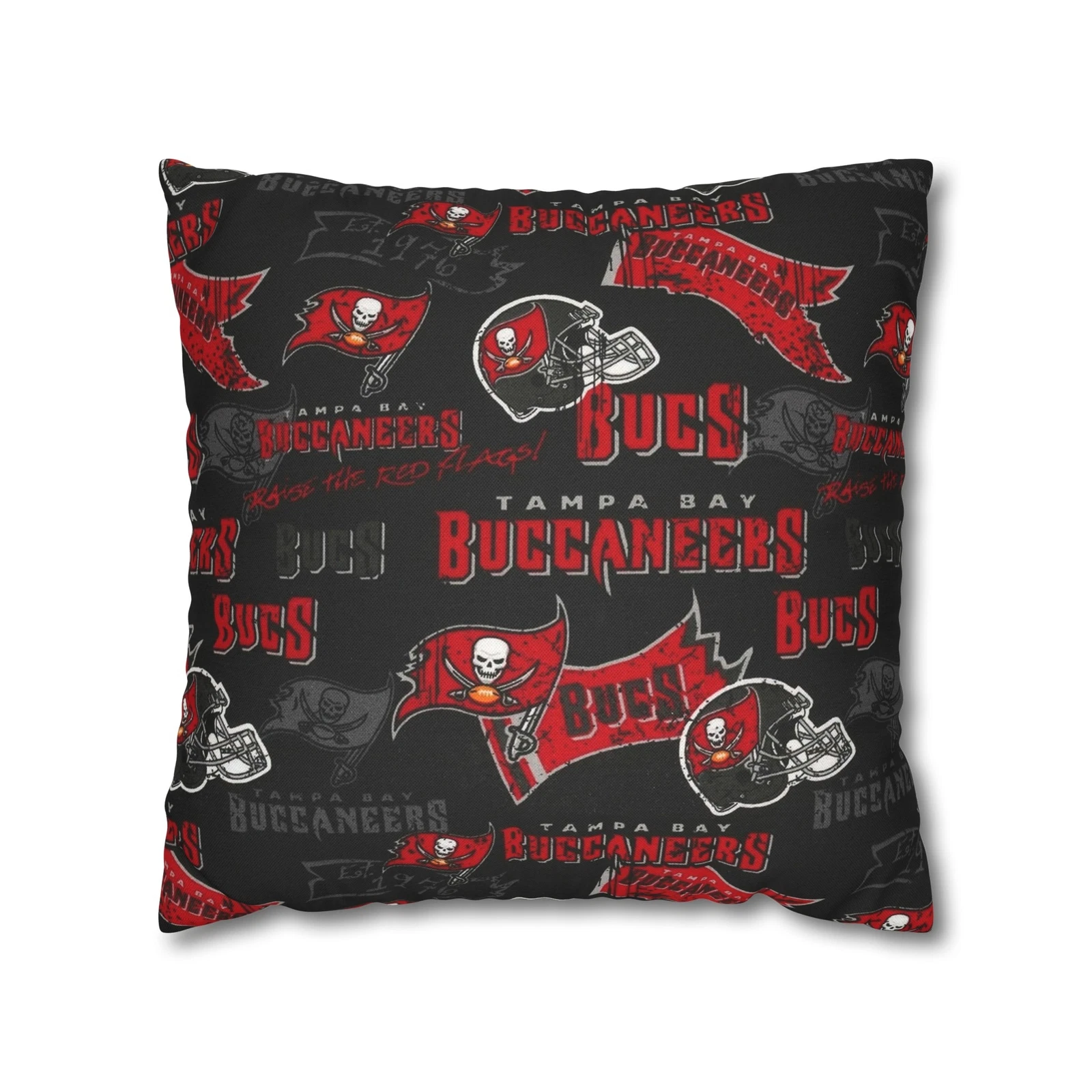 Tampa Bay Buccaneers Spun Polyester Square Pillowcase