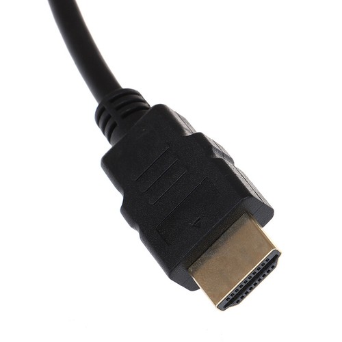 Black HDMI to VGA adapter cable Projector monitor HD converter cable-wf - Photo 4/12