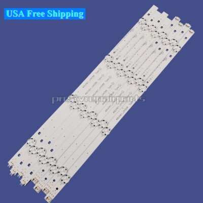 8 Pcs LED Strips For LG 49UH6030 49UH6210 49UH603V 49UH6090 49UH6100 49UH6109
