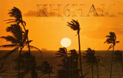 1 x QSL Card Radio Hawaii KH6HAM Honolulu 1969   R1247
