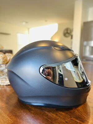 【美品】AGV K6 MATTBLAC AGV K6 Matte Black Full Face Motorcycle Helmet XXL | DOT Approved