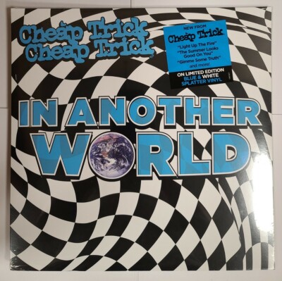 Cheap Trick   In Another World - Indie Exclusive Blue Vinyl Record - NEW Sealed