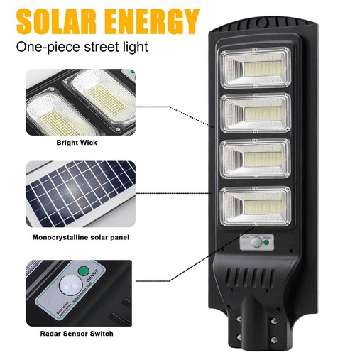 400W LED Solar Flood Light Security Wall Yard Outdoor Street Lamp Remote Control - Picture 3 of 12
