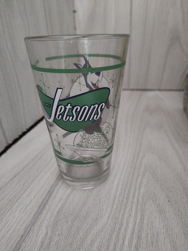 RARE Jetsen's Hanna Barbera Cartoon Warner Bros Pint Drinking Glasses 2 Pk W/Box - Picture 14 of 15