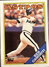Ken Caminiti 1988 Topps Rookie Card #64 Houston Astros RC MVP HOF. rookie card picture