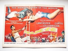 TRAPEZE Burt Lancaster Tony Curtis Gina Lollobrigida 1956 2-page Movie Promo Ad