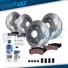 Front & Rear Rotors Brake Pads for 2007-2009 Ford Expedition Lincoln Navigator