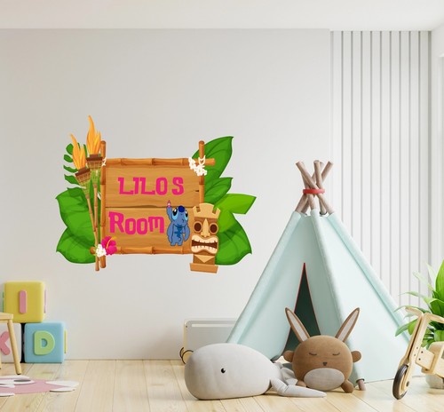 Personalize Name lilo & stitch Wall Decal - Custom Wall Sticker Decor - Picture 2 of 5
