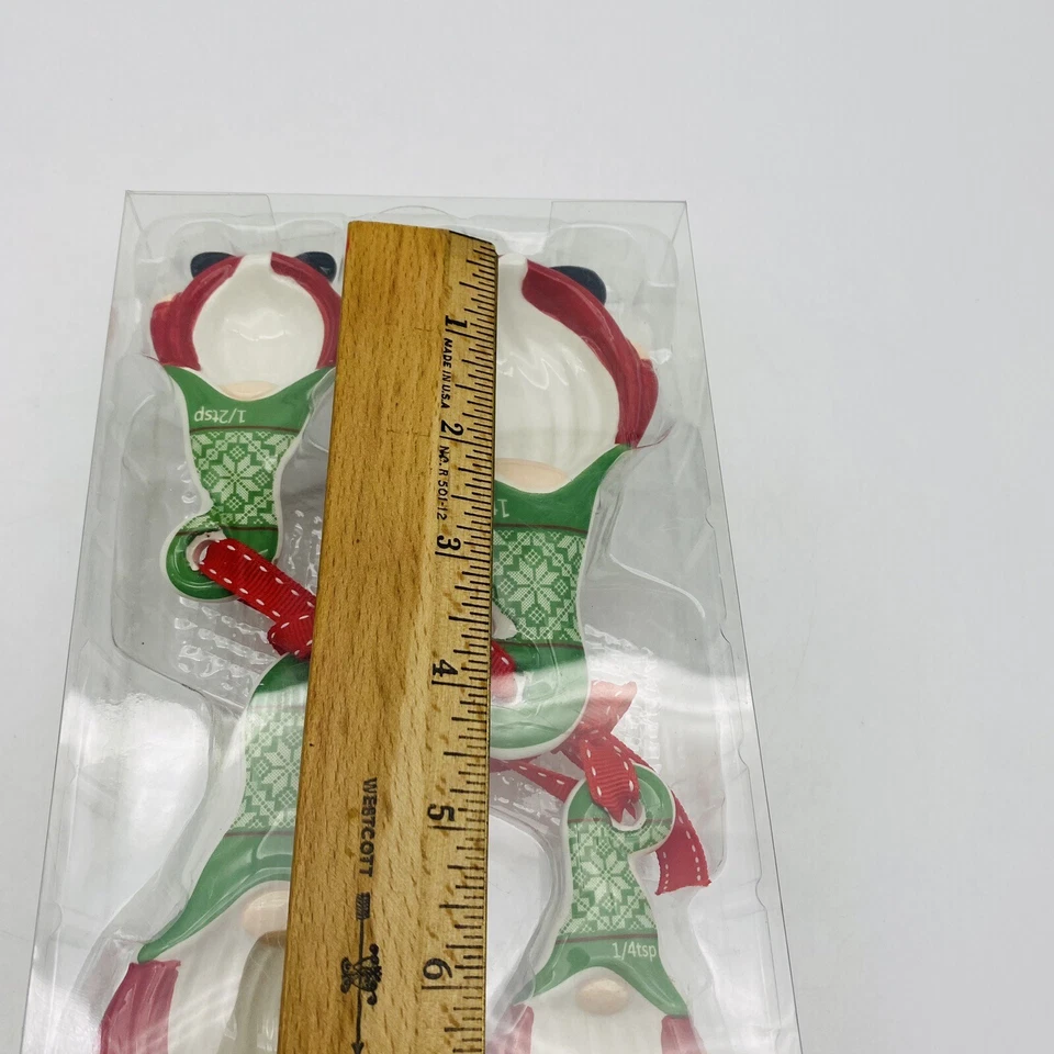 Signature Select Ceramic Christmas Gnome Measuring Spoons - Image 2 of 4