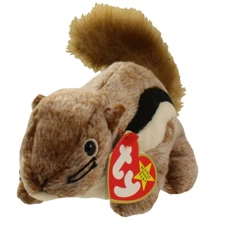 TY Beanie Baby - CHIPPER the Chipmunk (6.5 inch) - MWMTs Stuffed Animal Toy