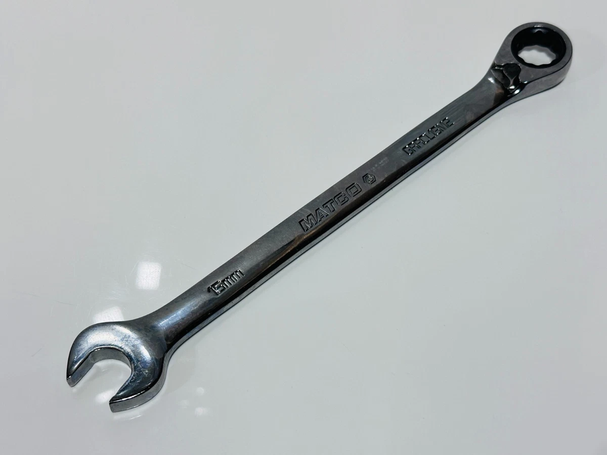 Matco USA MADE GRRCL15M2 15mm Metric Reversible Combination Ratcheting Wrench