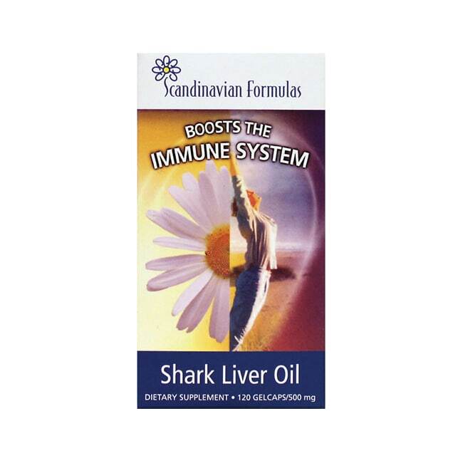 Скандинавские формулы Масло печени акулы, 500 мг, 120 гелевых капсул