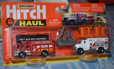 Matchbox MBX Ambulance & Hazard Squad HITCH & HAUL SERIES NEW