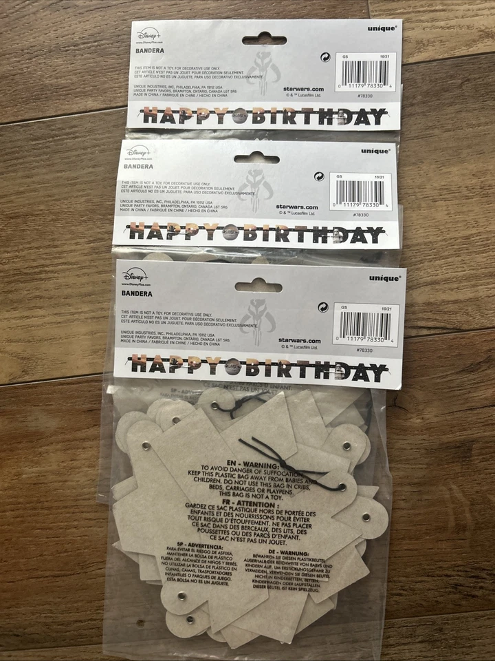 星球大战套装生日快乐派对装饰尤达 6 英尺悬挂横幅装饰 — 第 2/2 张图片