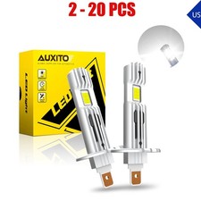 2-20pcs H1 Headlight Led Drl Bulbs Kit Canbus Super Bright White 6500k Auxito Gf