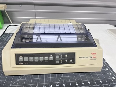 Okidata Microline 320 Turbo  Dot Matrix Printer * PRINTS* Includes Cables