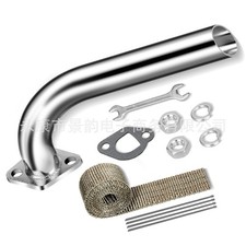Exhaust Pipe For Predator 196cc 212cc Honda GX160 GX200 CT200U Coleman Mini Bike