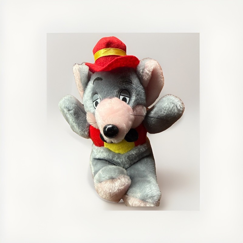 Vintage 1992 Chuck E. Cheese Plush 9" Showbiz Pizza Time Theater Mouse With Tag