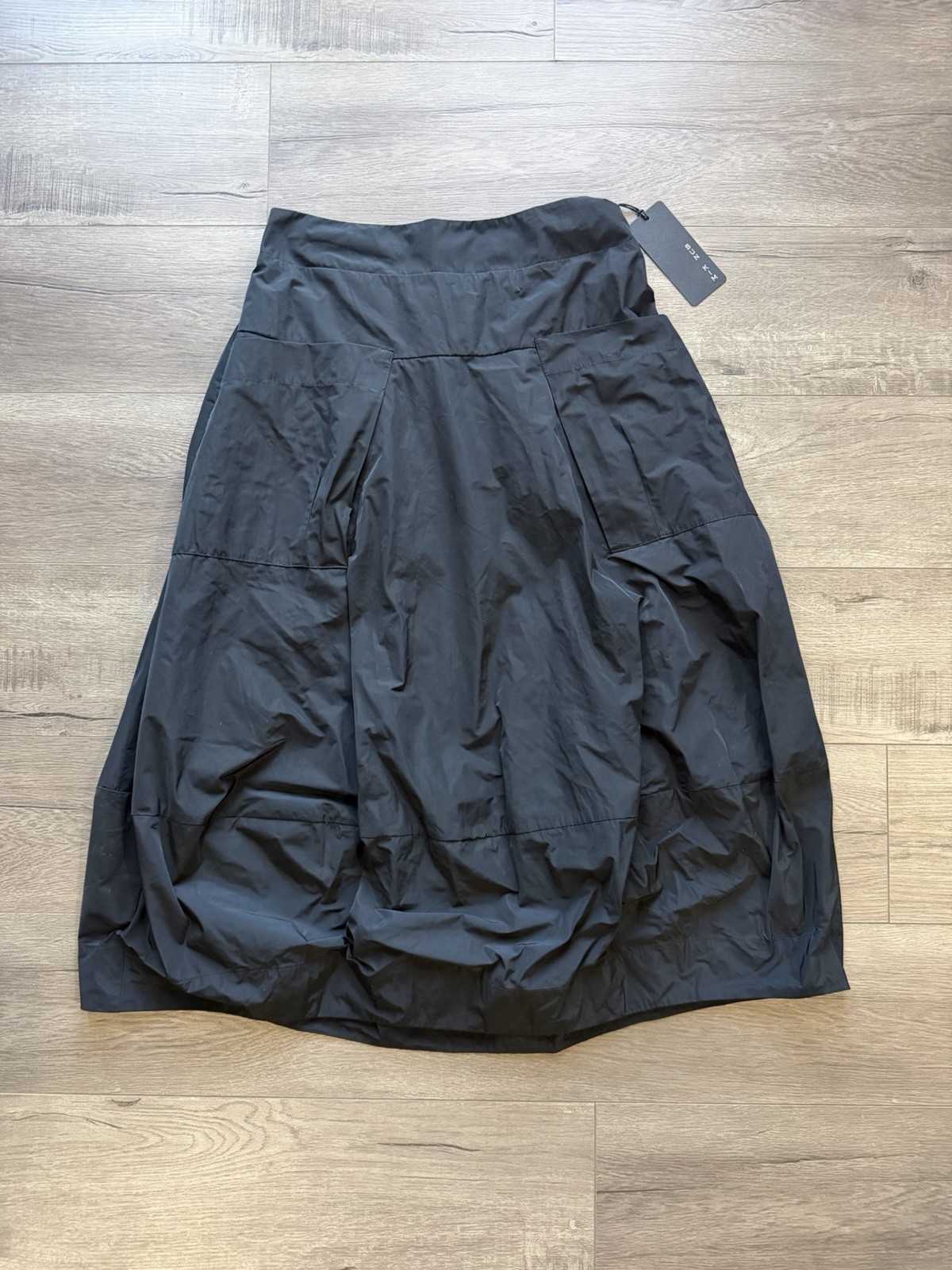 Sun Kim Black Pull On Midtown Tulip Lagenlook Travel Pockets Size Medium