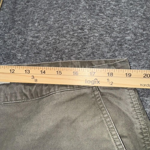 American Eagle AE Supply Cargo Pants Mens 36x32 Olive Green Button Fly Utility - Picture 2 of 11