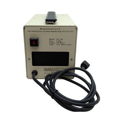 Chiu Technical FO-150 Lumina Fiber Optic Illuminator, ø16mm Port, 150W, 115VAC - Picture 6 of 7