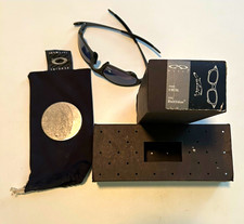 Oakley Men’s Wrap Polarized Sunglasses Black Metal Frame w/ Case & Box