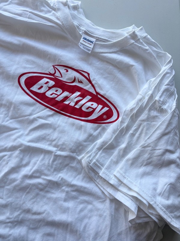 BERKLEY Tee shirts  White short Sleeve  Red Long Sleeve 2XL/XL/Large/Medium