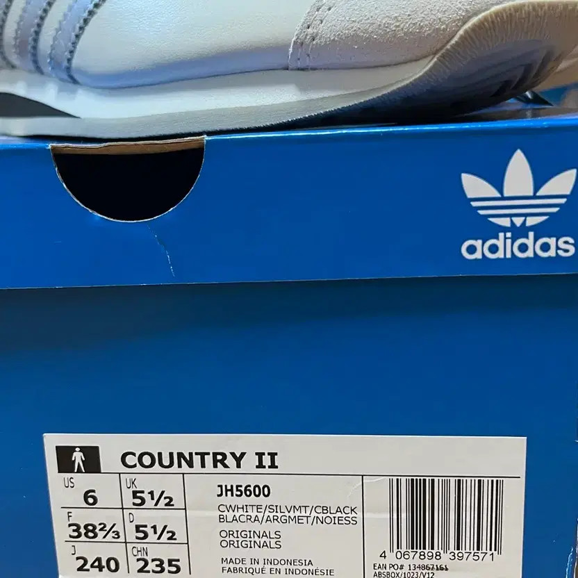 Adidas Country 2 Cream Silver JH5600 Brand New Shoes thumbnail 2