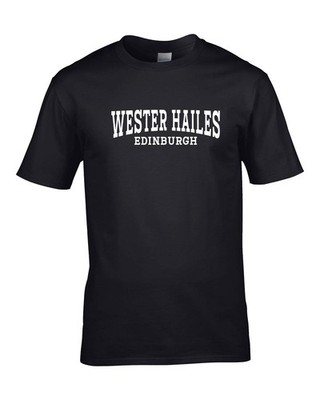 HERREN-T-SHIRT WESTER HAILES UK STADT HEIMATSTADT GEBURTSTAGSGESCHENK