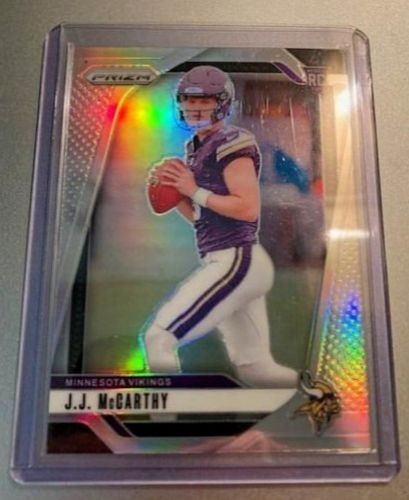 2024 Panini Prizm J.J. McCarthy Silver #400 Rookie RC Minnesota Vikings