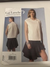 Vogue Paris Original V1450  Guy Laroche Miss Top &Skirt  Size 6-14 Uncut