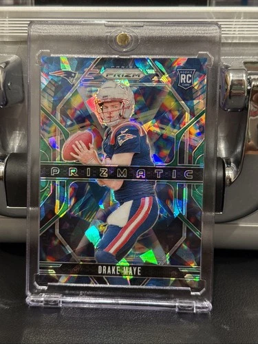 2024 Panini Prizm - Prizmatic Drake Maye #2 Green Prizm (RC)