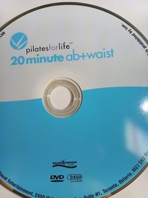 PILATES FOR LIFE 20 MIN ABS WAIST DVD DISC ONLY USED TESTED FREESHIP NOTRACKING