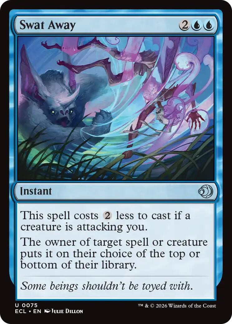 Swat Away [ECL - 75] Uncommon Foil NM Lorwyn Eclipsed