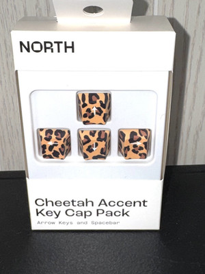 New NORTH 5 pc ARROW SPACEBAR KEY CAP PACK CHEETAH ACCENT KEYBOARD