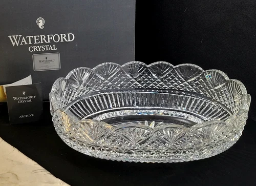 Waterford Crystal Archive Bowl by Master  Cutter 14" Oval NIB