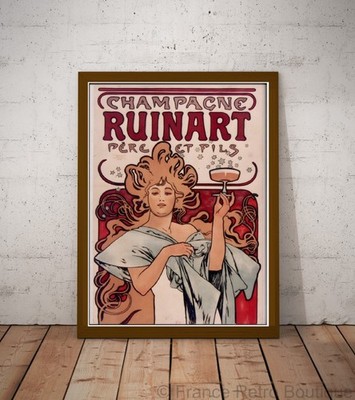 Poster-Poster Alphonse Mucha Champagner Ruine