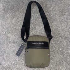 Tommy Hilfiger Cross Body Bag Men's Unisex Small Zip BNWT Unused Khaki Green