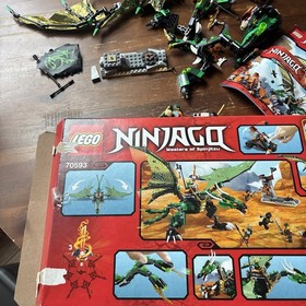 LEGO Ninjago 70593 The Green NRG Dragon Box & Manual - Partially Complete