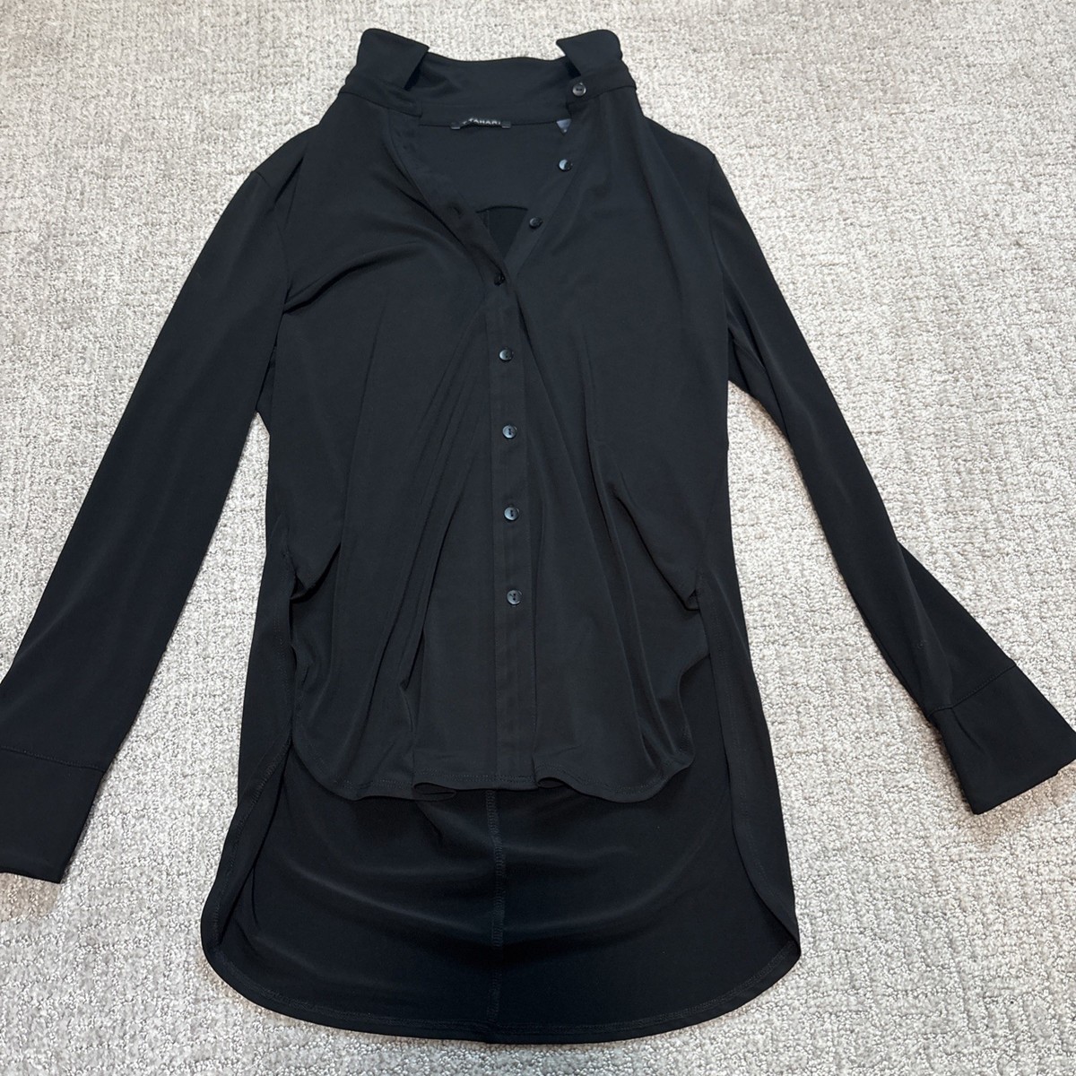 chinese dress ladies TAHARI Navy Linen Blend Shift Dress Size 14 main image 1