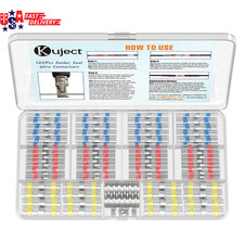 Heat Shrink Solder Seal Wire Connectors Kit 120PCS, Waterproof Butt Connector He