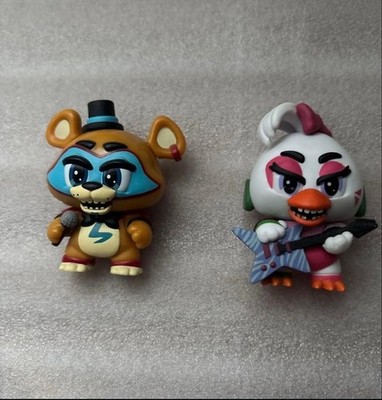 Funko Mystery Mini Glam Rock Freddy & Chica, FNAF Security Breach, Collectible F