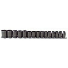 Stanley Proto J74204 15 Piece 6 Point 12 Drive Metric Impact Socket Set Stanley Proto J74204 15 Piece 6 Point 12 Drive Metric Impact Socket Set