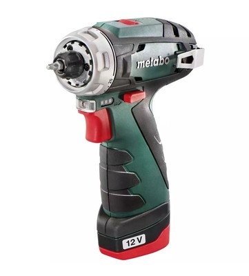 Metabo Cordless Drill PowerMaxx Driver 12V Battery with Soft