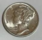 1944-D Mercury Dime Blazing White Choice FSB