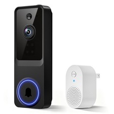 1080P Smart Wireless Video Doorbell Camera with AI Motion Detection, Night Vi...