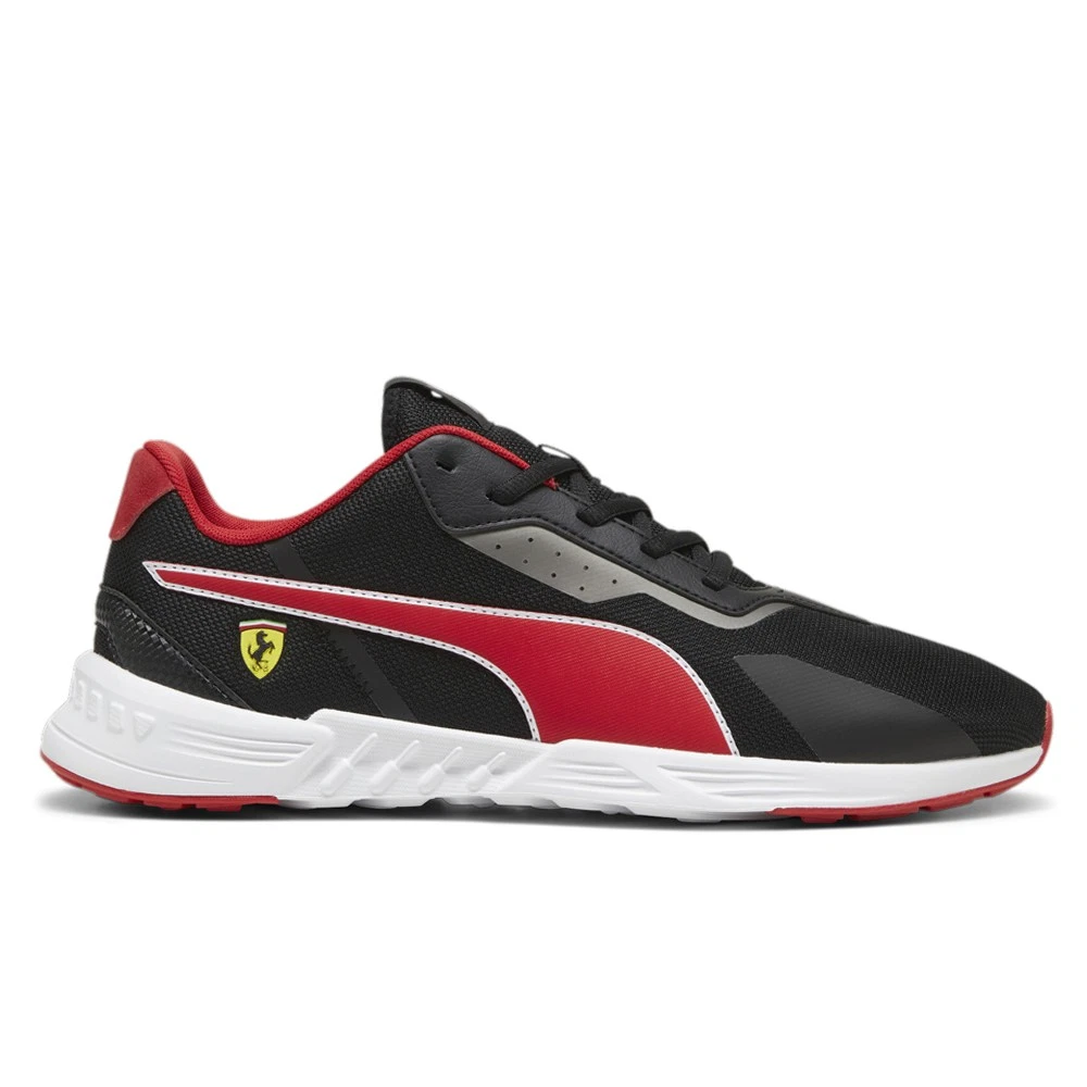 Scarpe casual sneakers PUMA Scuderia Ferrari Tiburion stringate uomo nere 3075150