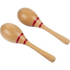 Wooden Maracas for Adults Hand Percussion Rattles Sand Hammer Musical Instrument