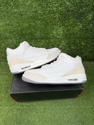 Size 8.5 - Air Jordan 3 Retro Triple White 191885403656| eBay