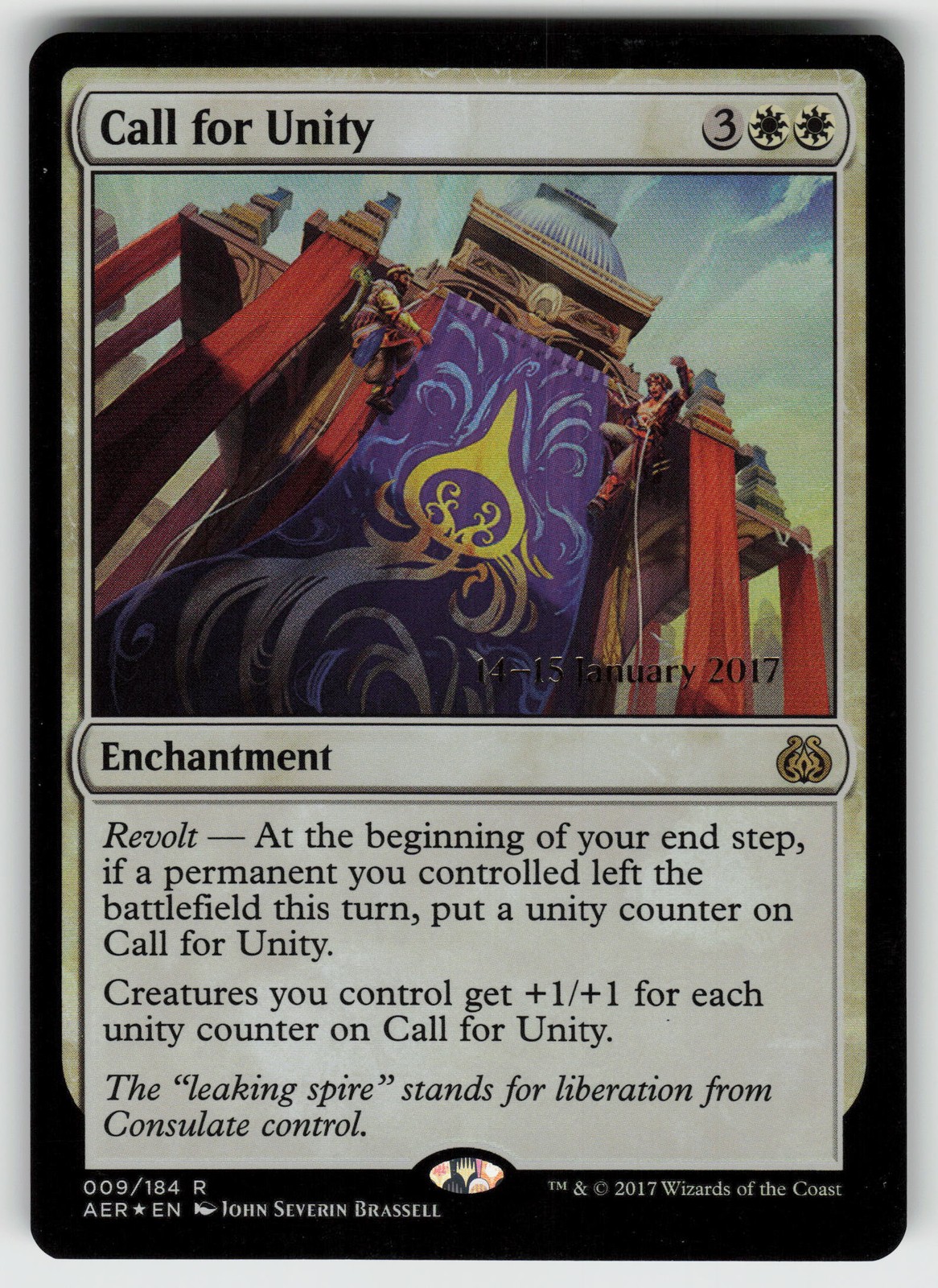 Call for Unity Foil R Prerelease Cards 9 MTG